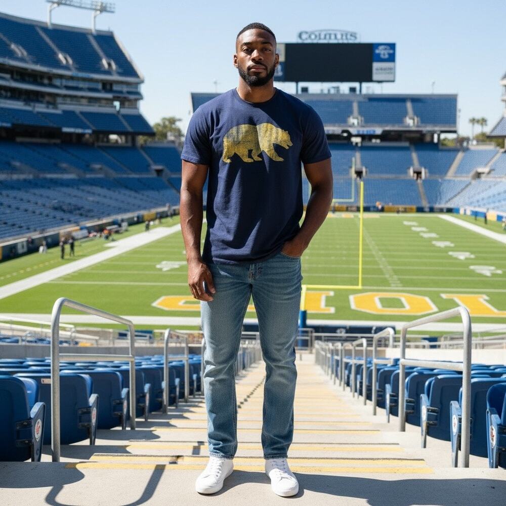 '47 Brand Cal Golden Bears Grit Scum T-Shirt NWT (flawed)